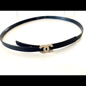 Chanel Skinny Leather Belt